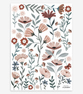 OCEAN FIELD - Stickers muraux - Fleurs de l'océan